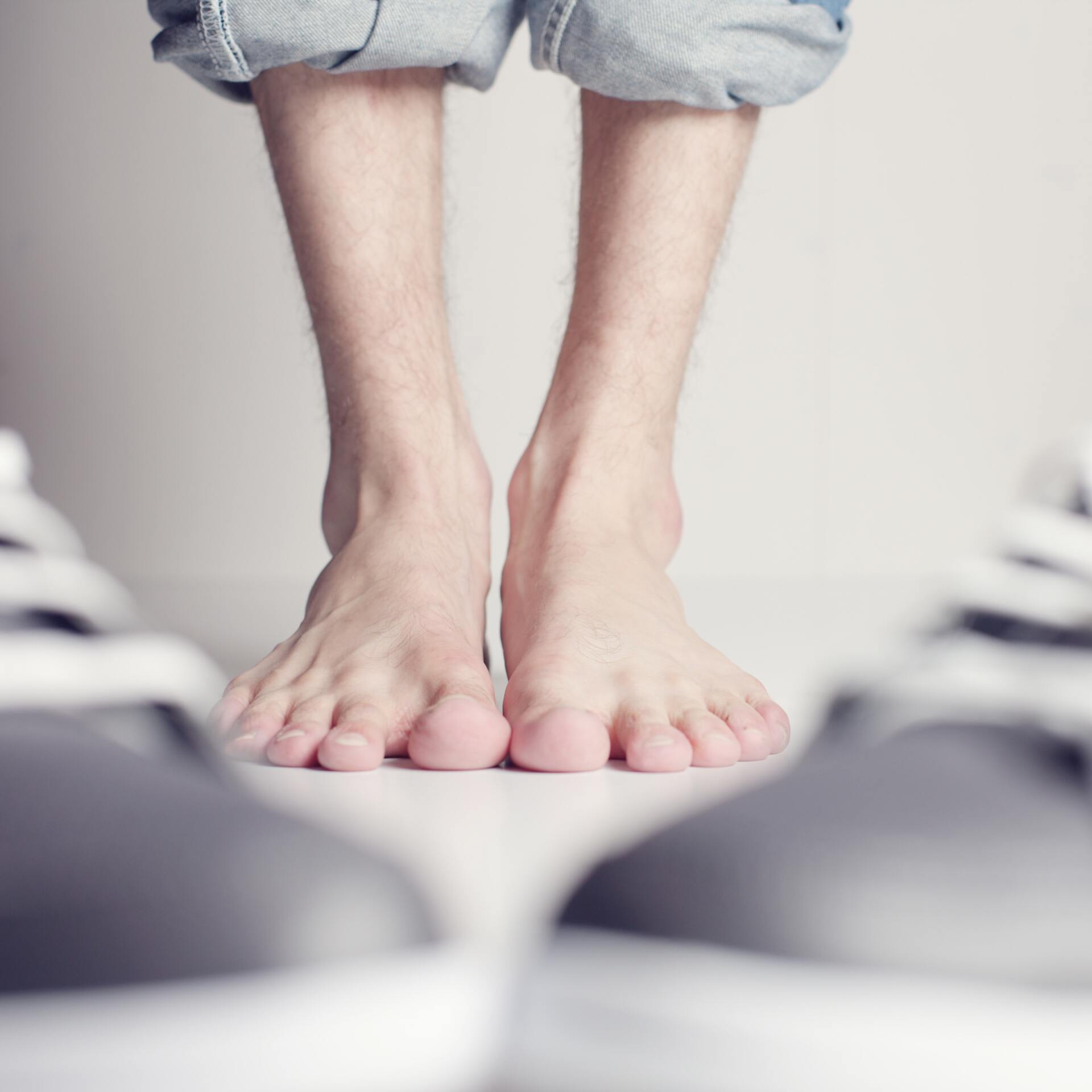 photo of a man's feet