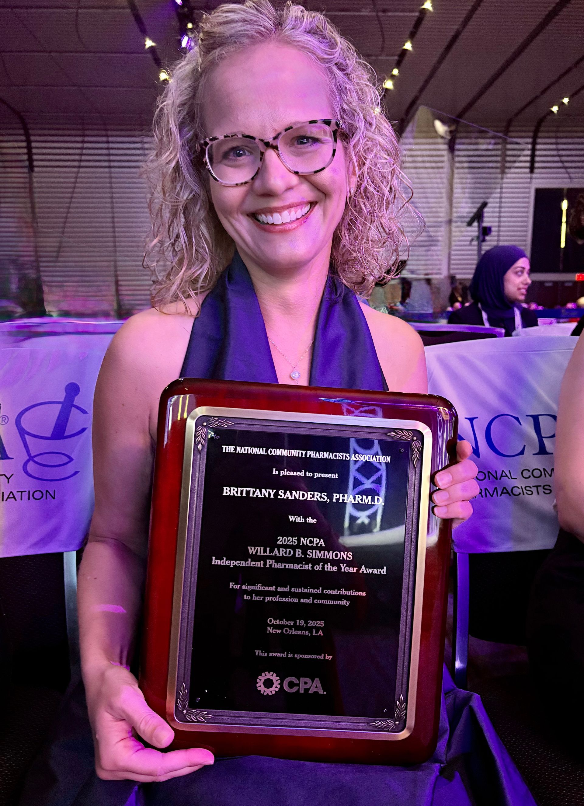 Brittany at the National Community Pharmacists Association's 2025 Annual Convention