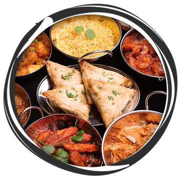 Variety of Indian food