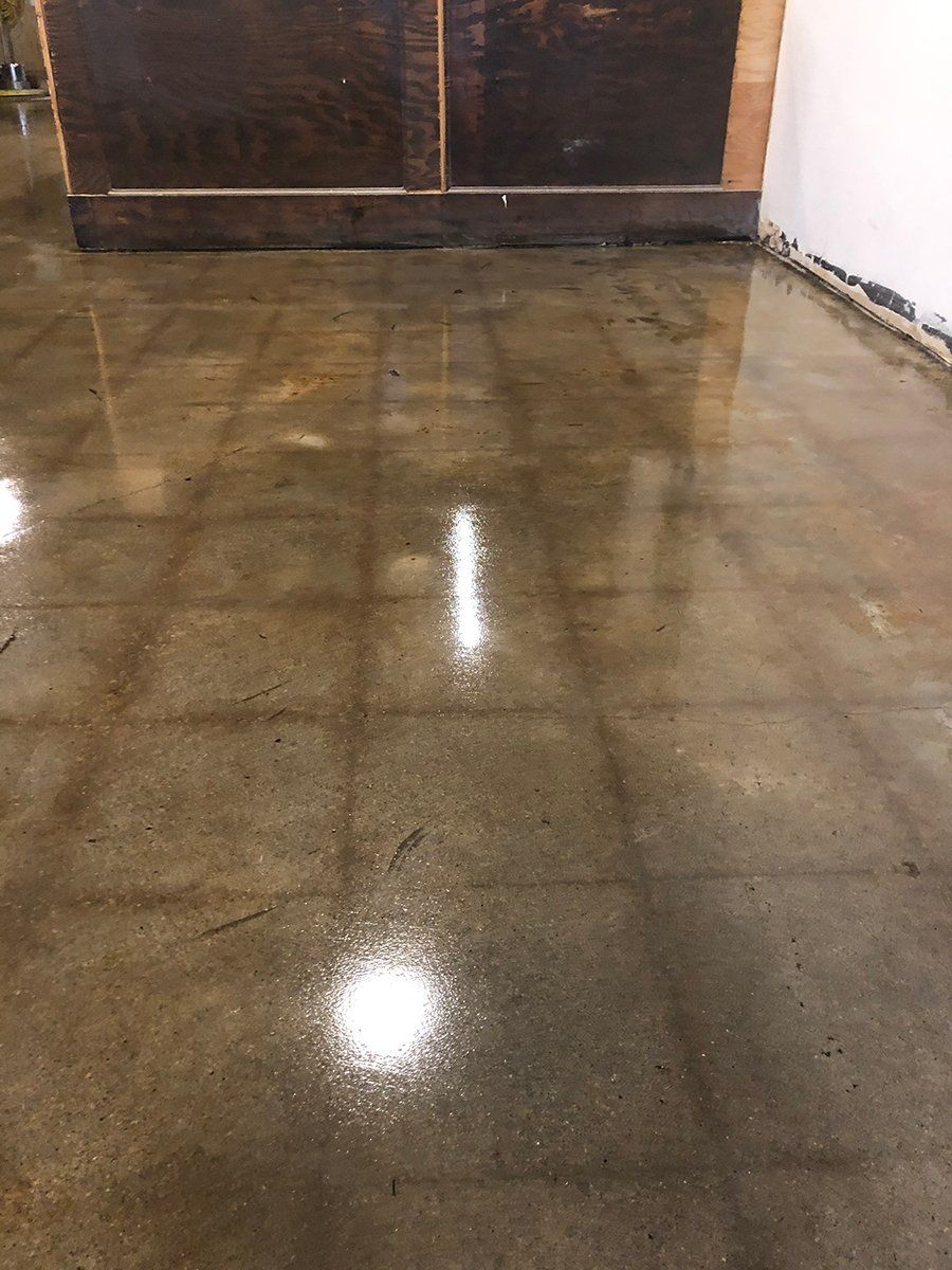 Polished floor