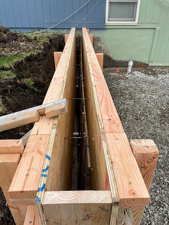 Installation of new retaining walls