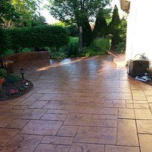 Stamped Concrete Kitchen Floor Naperville Il