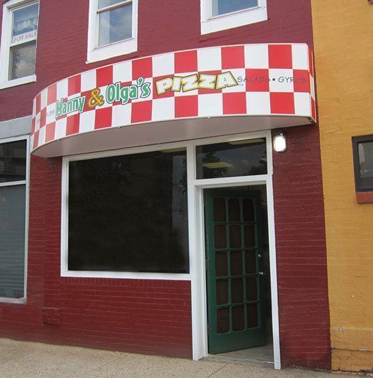 Red brick building, 