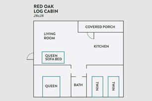 Red oak floor plan