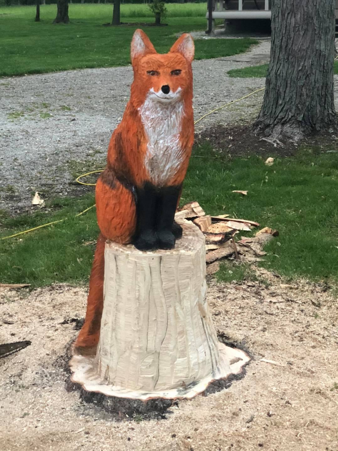 Fox sculpture