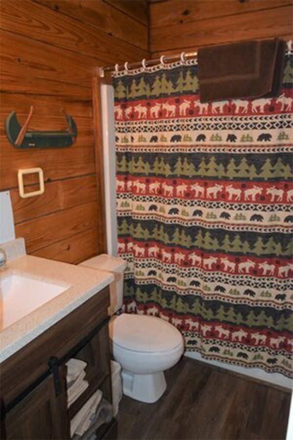 Blue spruce bathroom