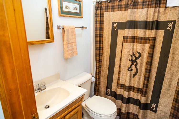Deer cabin bathroom