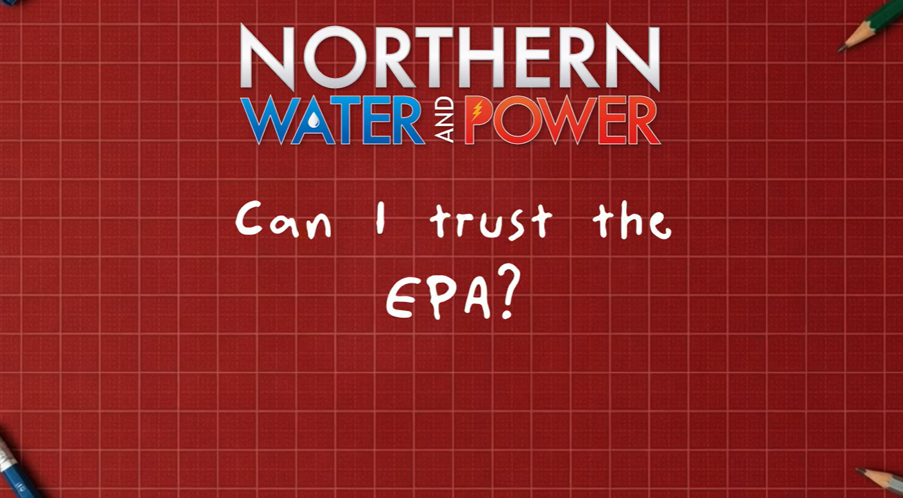 Jake is discussing EPA water standards and the importance of private well water testing