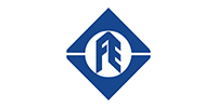 Blue diamond logo with a white circular emblem and stylized letters in the center