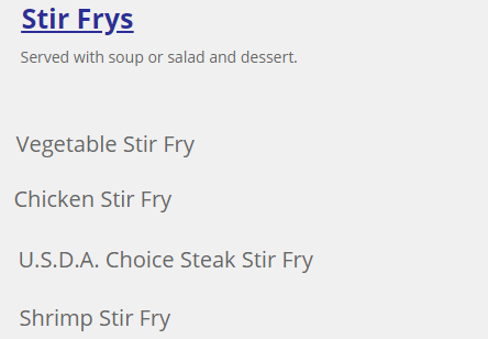 Stir Frys
