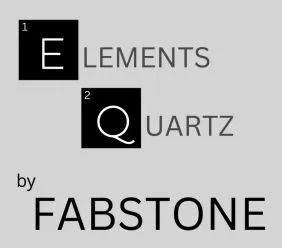 Logo for Elements Quartz by Fabstone, featuring