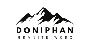 Logo with mountain silhouette above "DONIPHAN GRANITE WORX".
