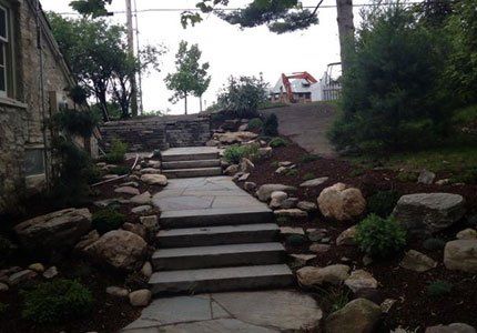 Hardscaping stairs