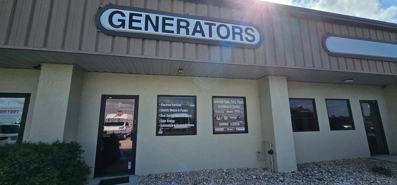 Building with the word GENERATORS in large letters above the entrance.