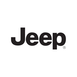 Black Jeep logo on a white background
