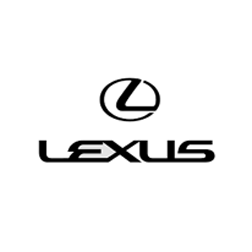 Black Lexus logo and wordmark on a white background