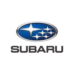Subaru logo: blue oval with silver stars above the black SUBARU wordmark
