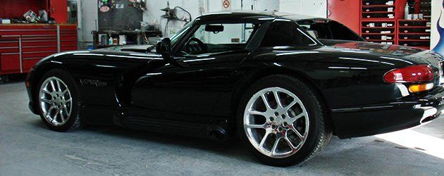 Shinny black car