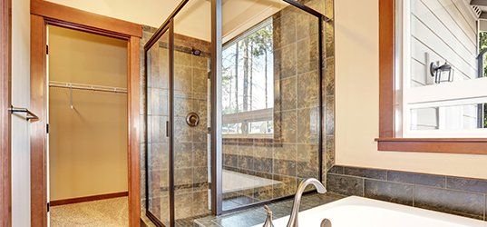 Shower glass door