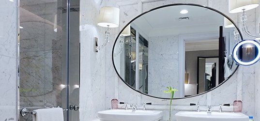 Custom bathroom mirror