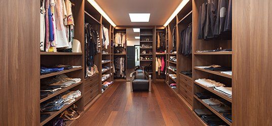 Custom walk-in closet