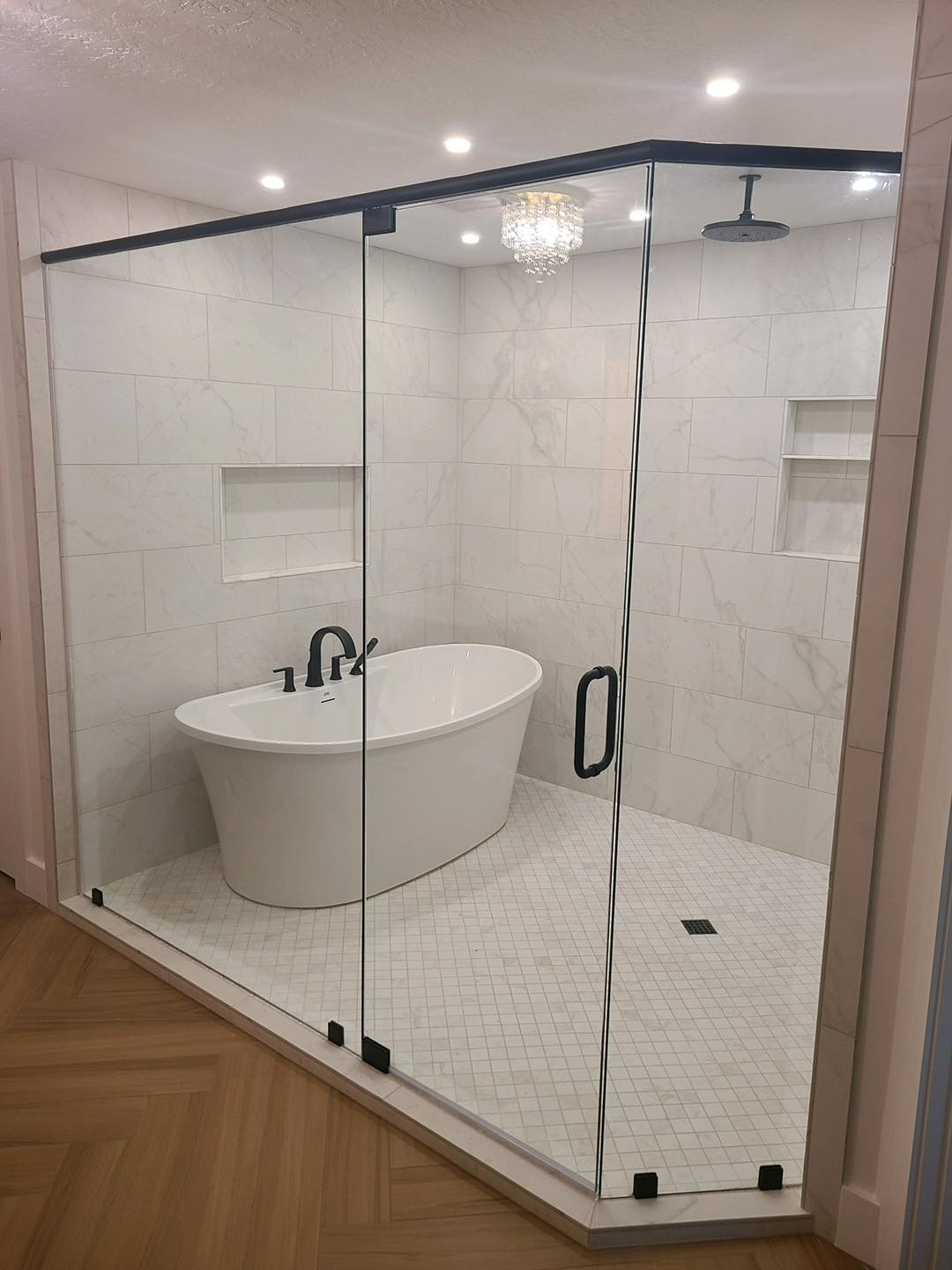 Glass shower door