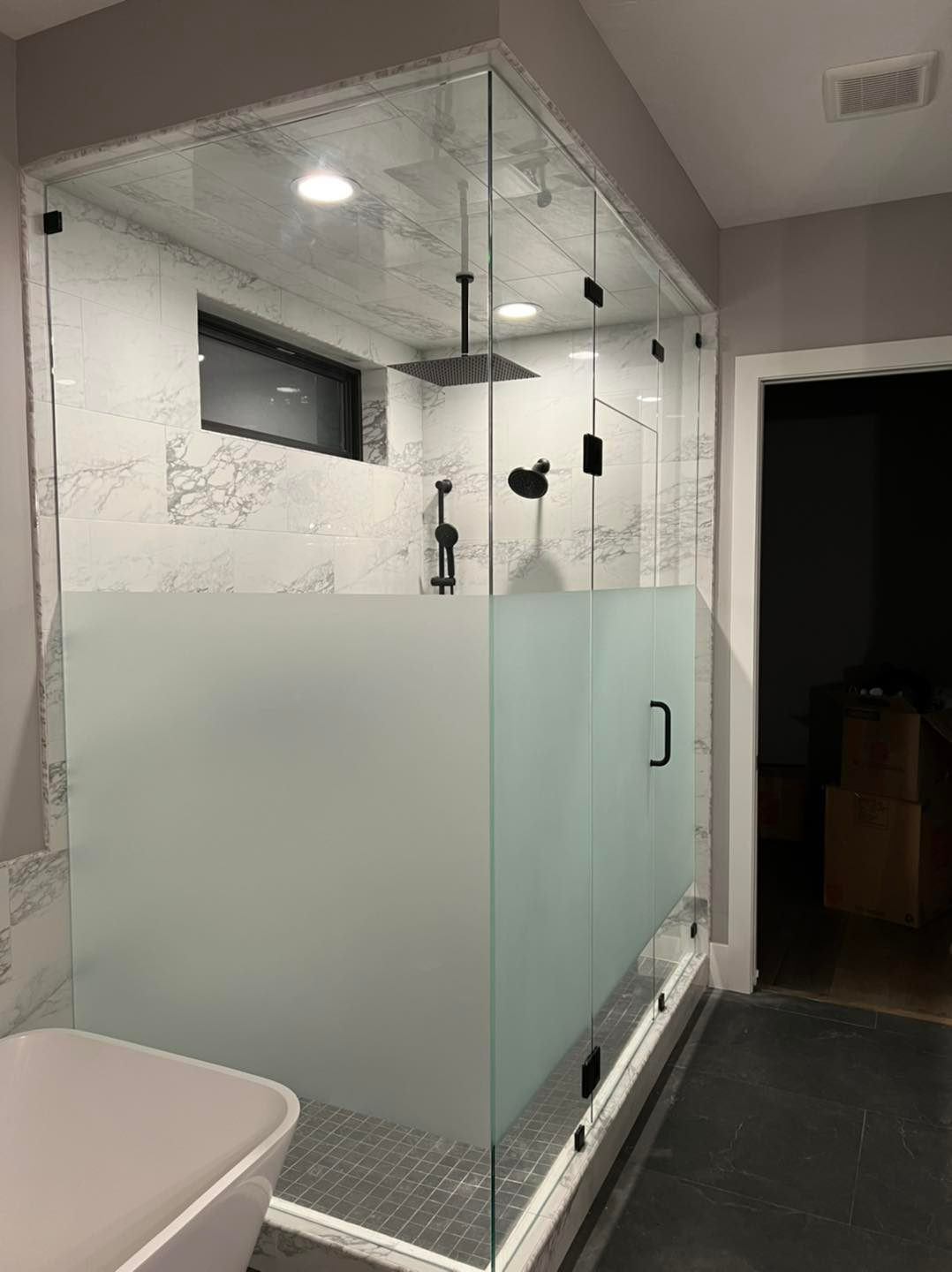 Glass shower door