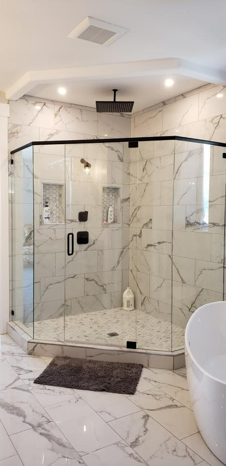 Glass shower door