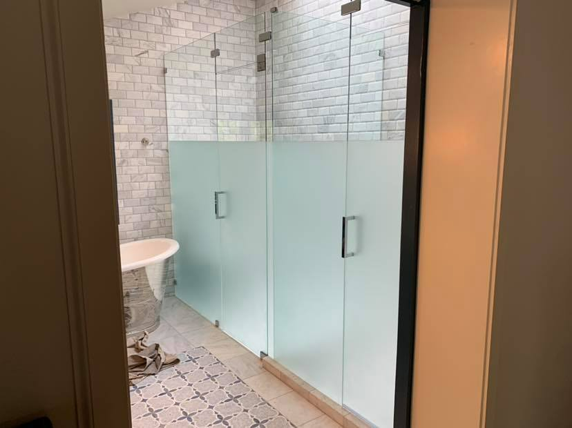 Glass shower door