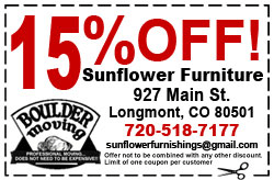 Sunflower Coupon  | Denver, CO | Overland Trail Moving | 970-672-7901