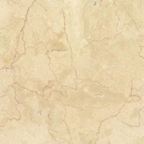 Beige marble tile with brown veining.