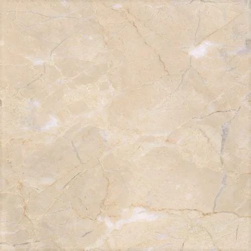 Beige marble tile with dark veining and white highlights.