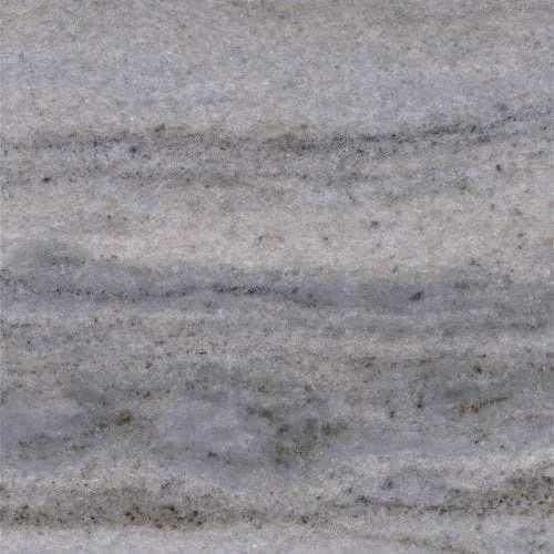 Gray marble with horizontal streaks and subtle color variations.