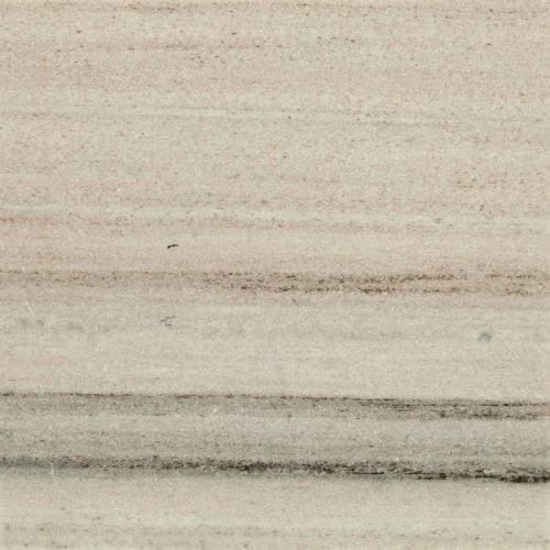 Cream-colored stone tile with horizontal brown and gray streaks.