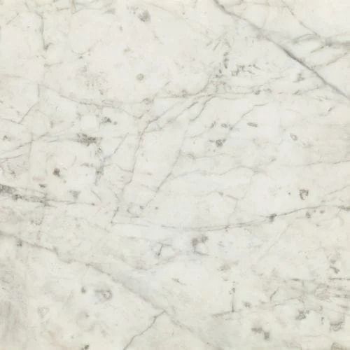 White marble with gray veining.