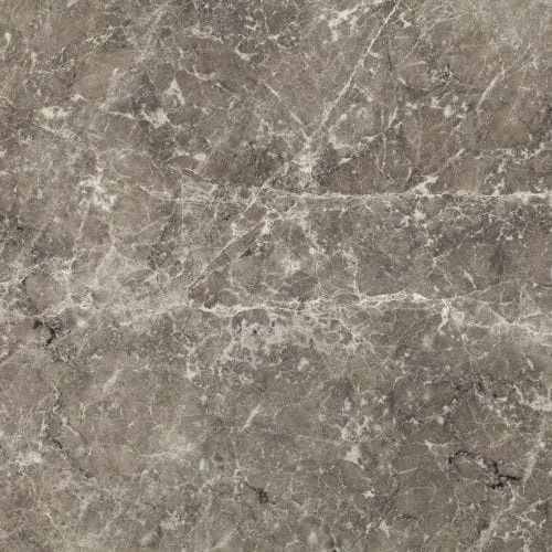 Gray marble tile with white veining.