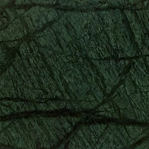 Dark green marble with black veining.