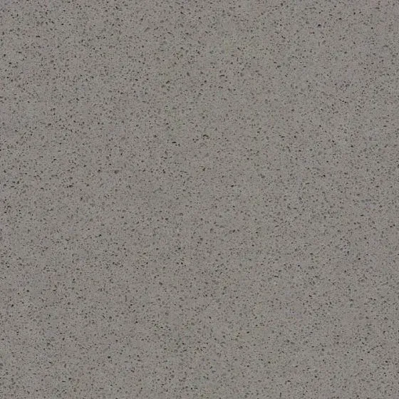 Gray speckled countertop surface.