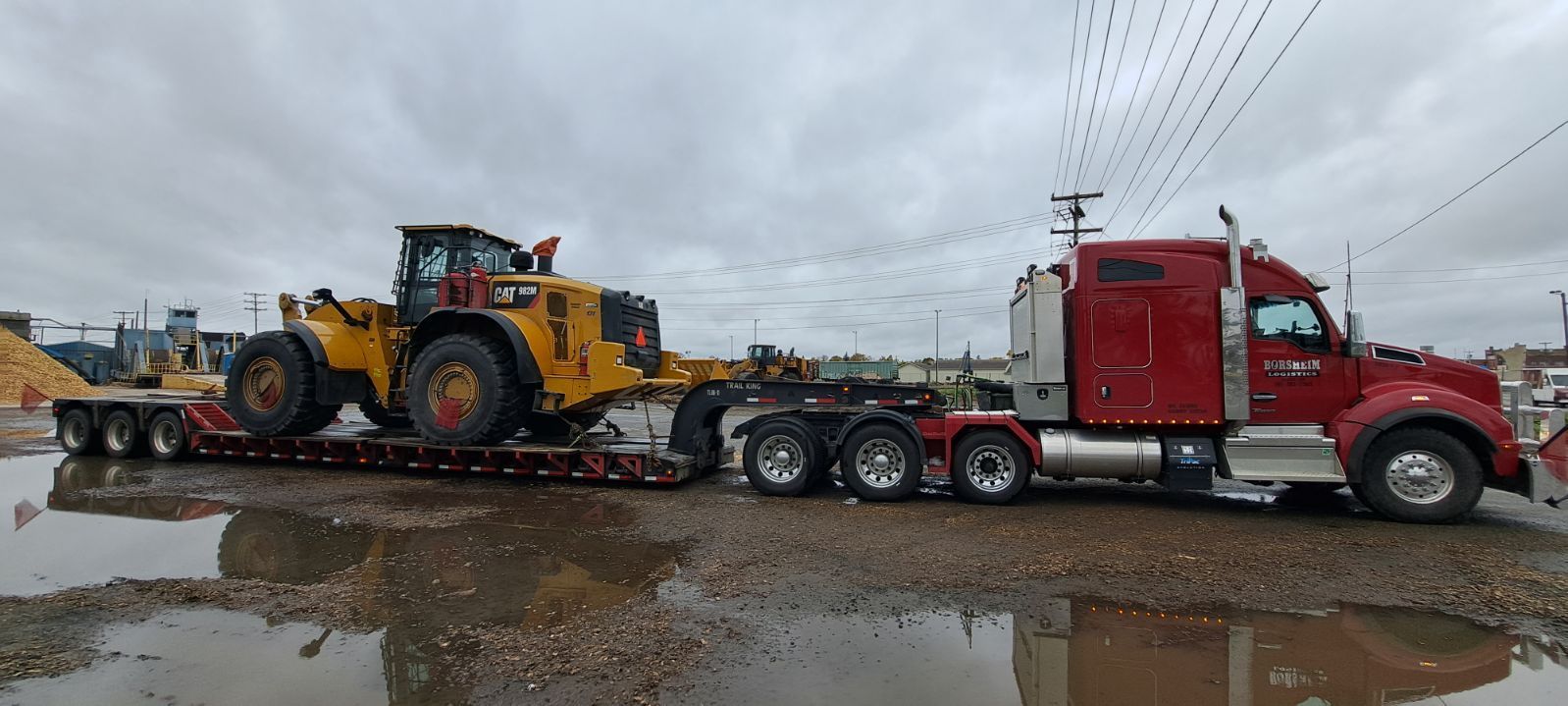 Heavy equipment backhoe
