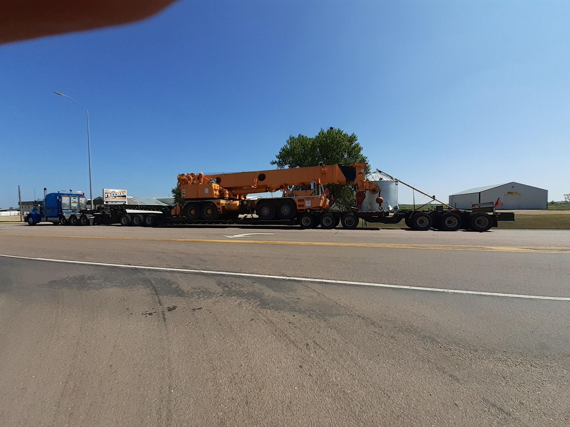 Heavy equipment truck