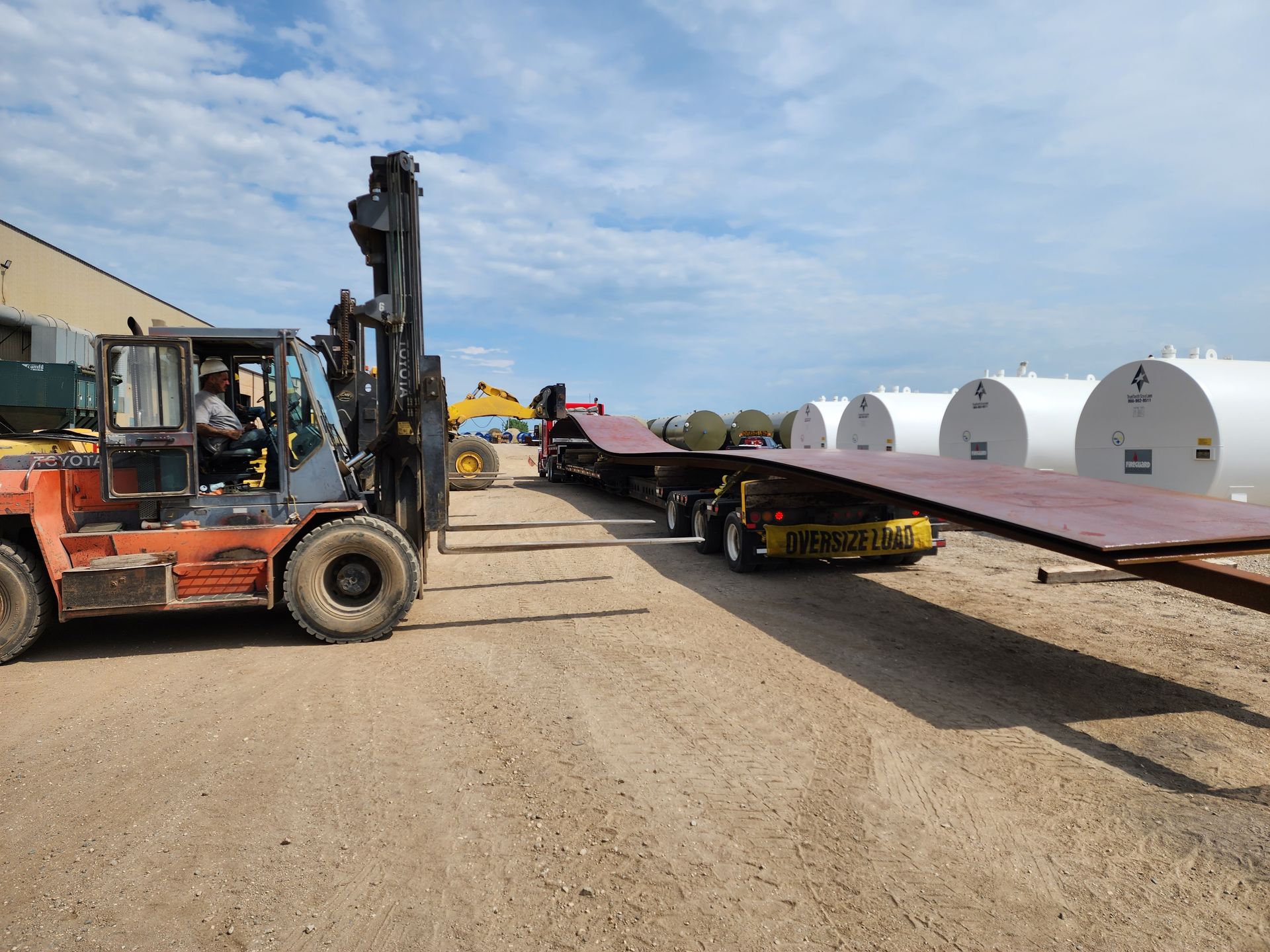 Operating a forklift