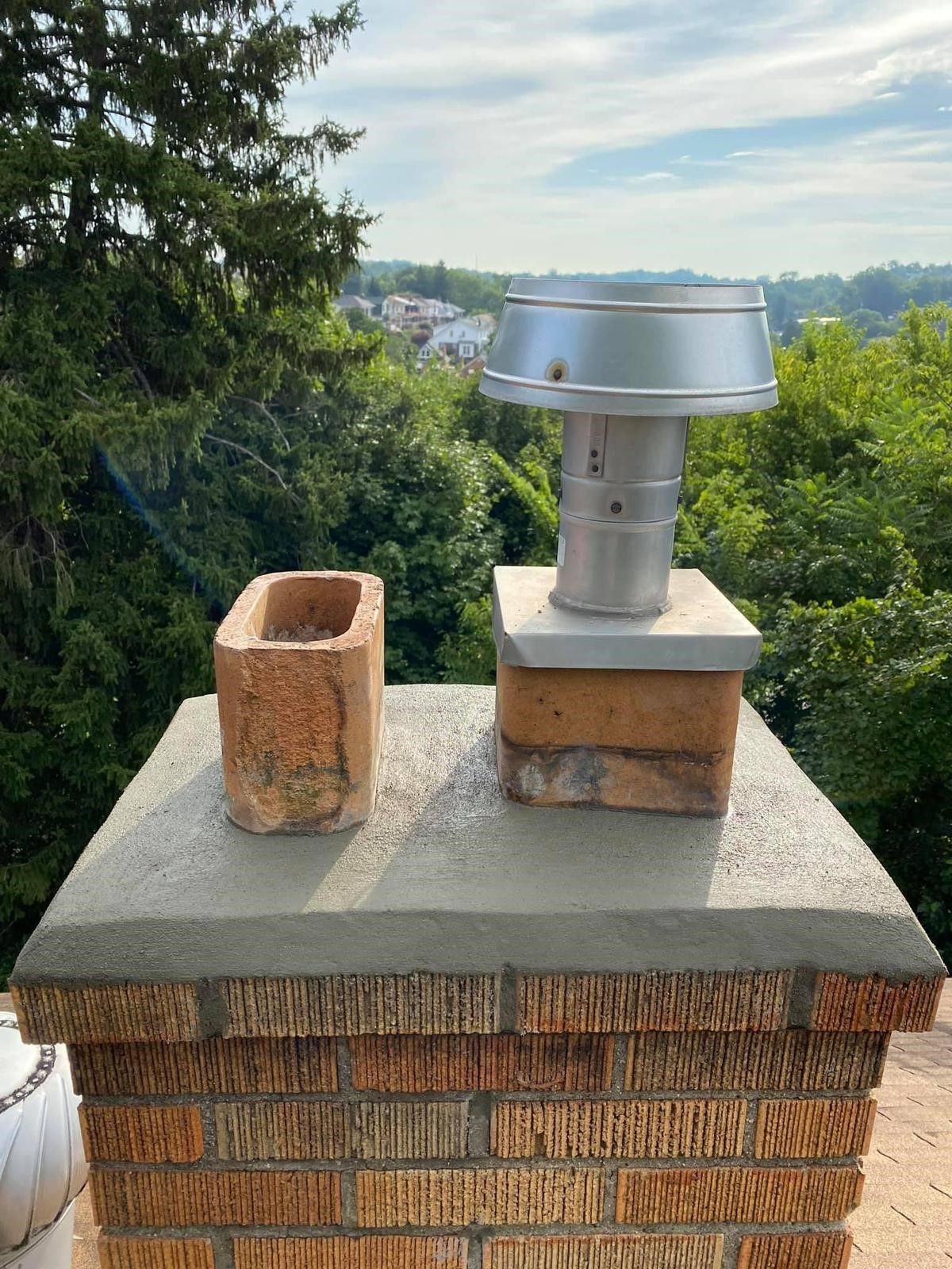 A house with a chimney