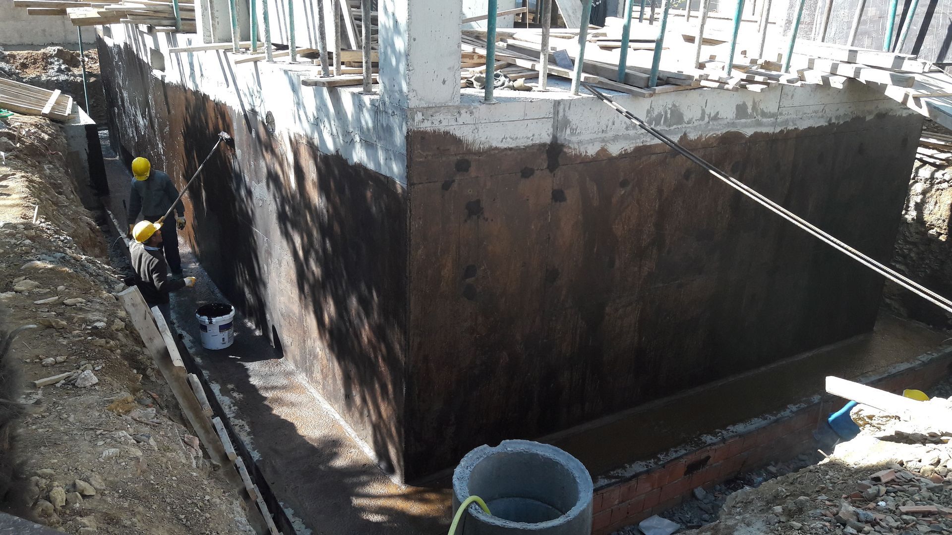 Waterproofing foundation