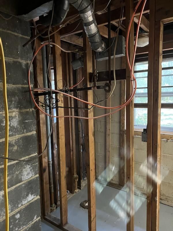 Downstairs Hallway During Renovation