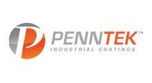 Penntek Industrial Coatings logo with orange and gray stylized “P” icon