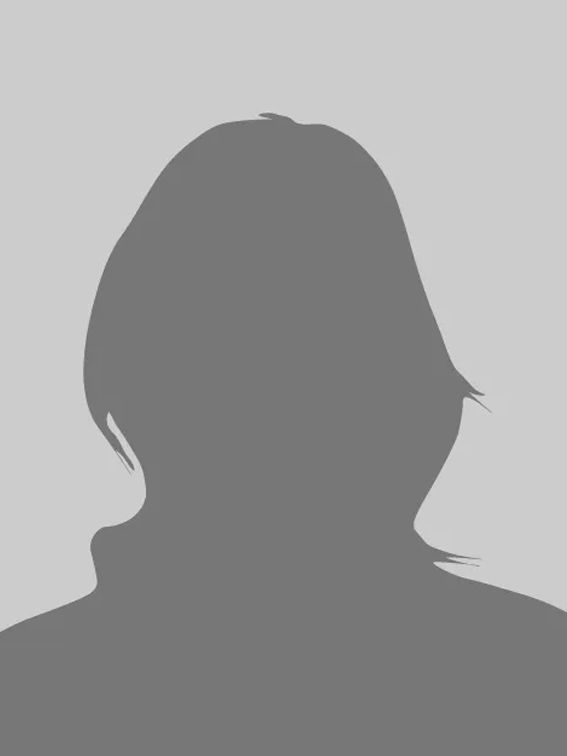 Gray silhouette of a person from the shoulders up on a light gray background