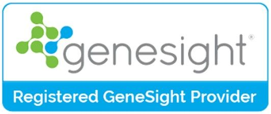 Genesight logo with blue badge reading “Registered GeneSight Provider”