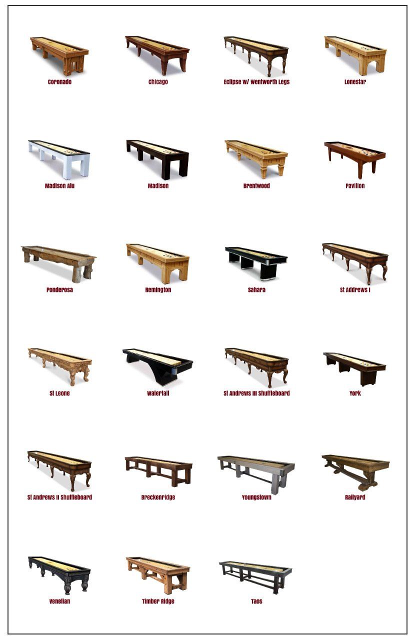 Olhausen shuffleboard tables