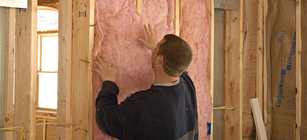 Residential insulation work