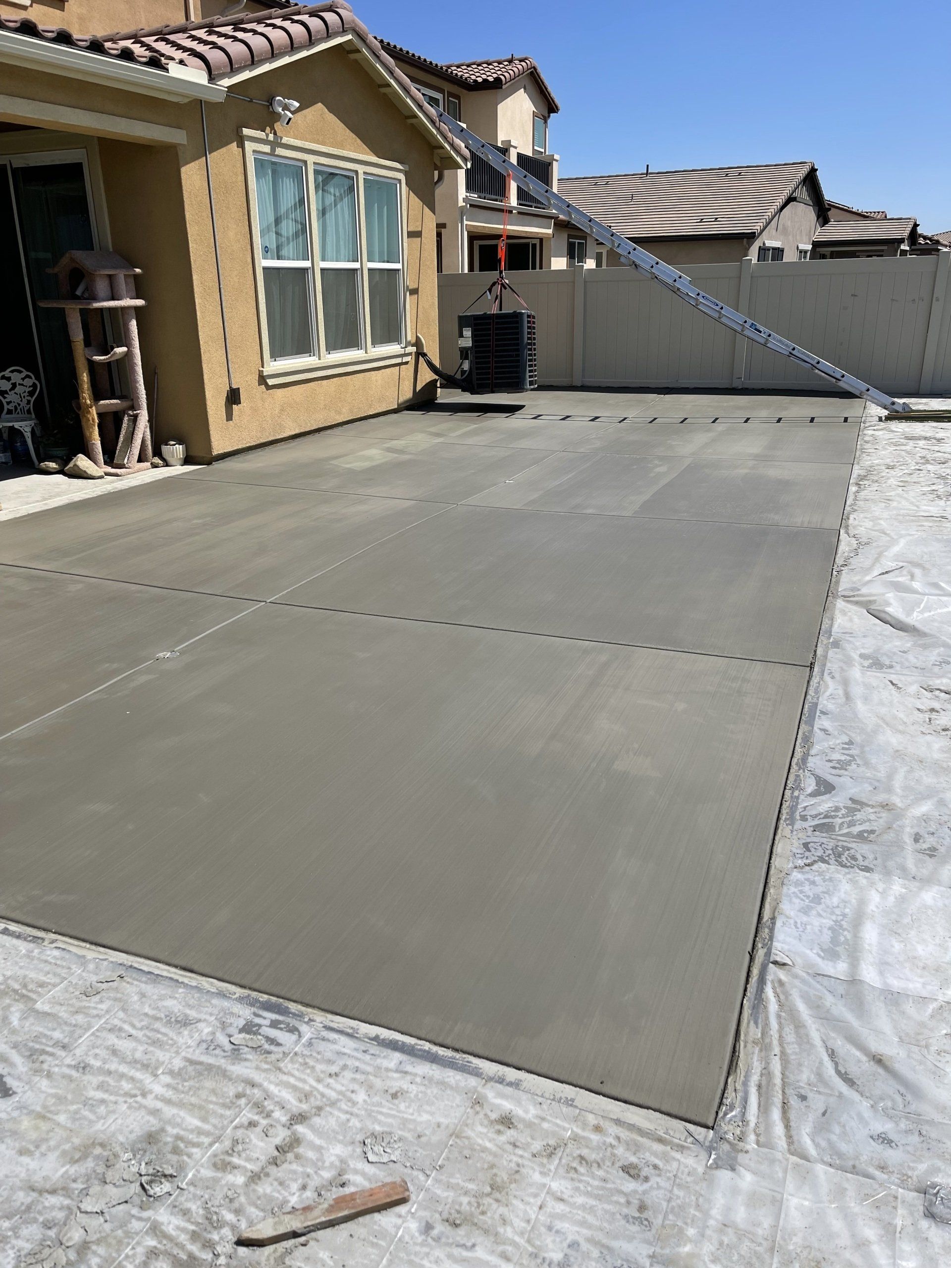 mustard house under construction